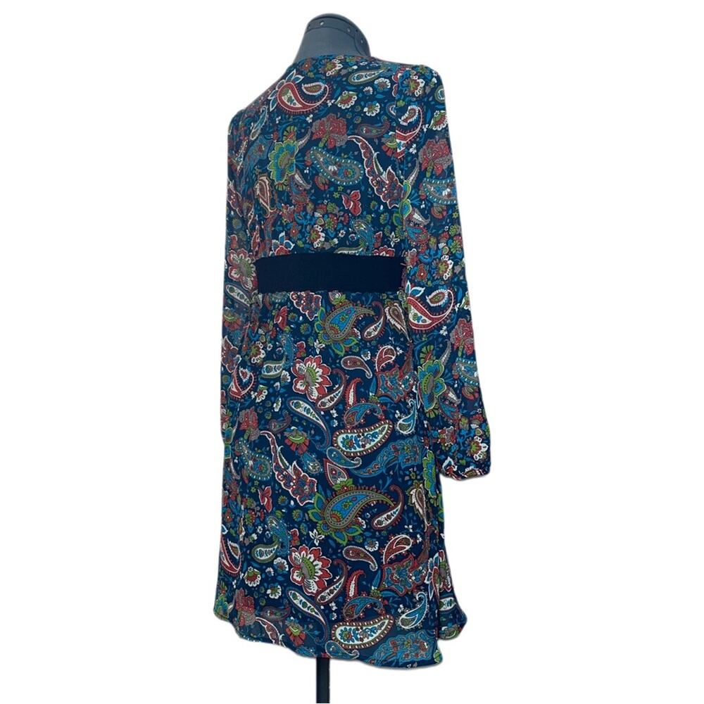Flying Tomato Boho Mini Empire Waist Paisley Dress Size XS multi color - Picture 2 of 16